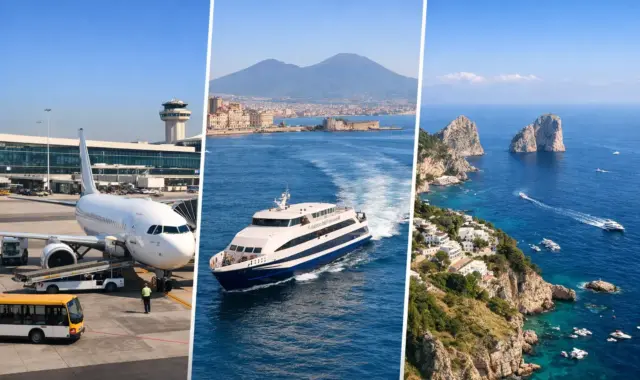 Rome FCO Airport to Capri via Naples Port